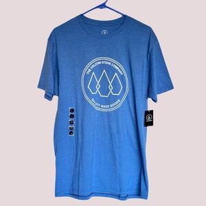 NWT Volcom Blue Graphic T-Shirt for Men - Lg